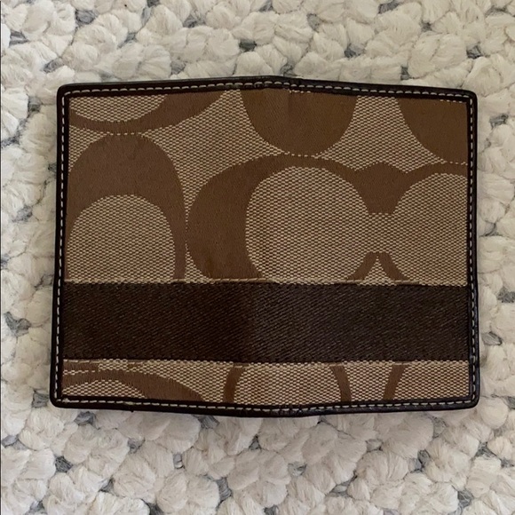 Mens COACH Wallet Business Credit Card Bifold Logo - Picture 2 of 11